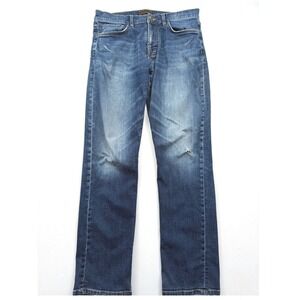 Jos. A. Bank‎ Reserve Jeans Traditional Fit Denim Blue Distressed Mens 34x34